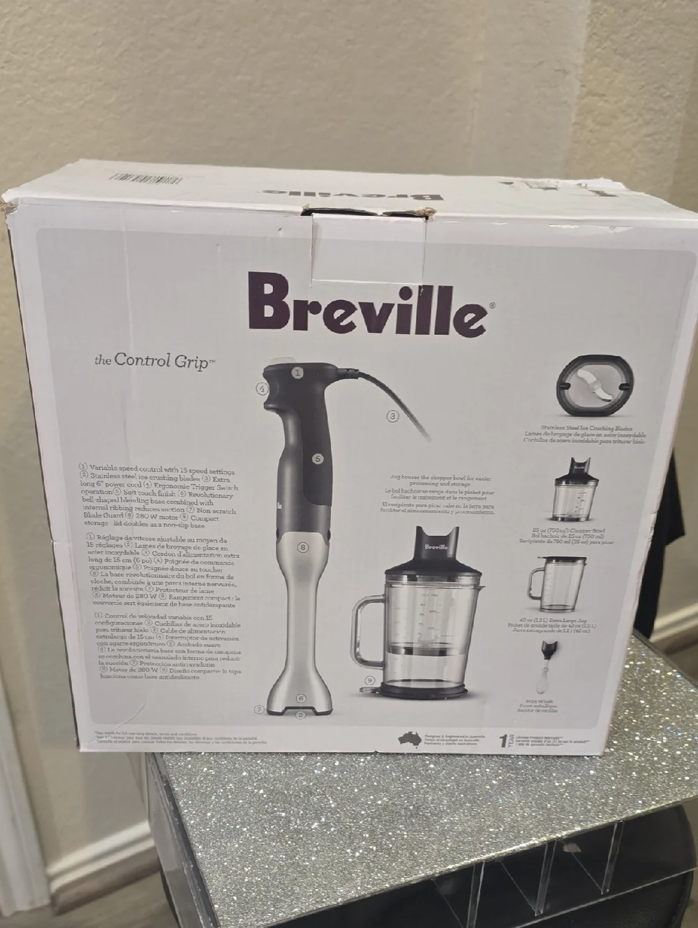 Breville The Control Grip Immersion Blender